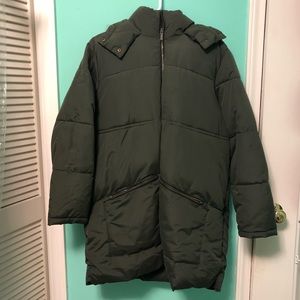 Old Navy Puffer Coat with Fur Hood